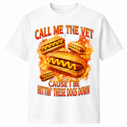 Call Me The Vet Funny Hot Dog