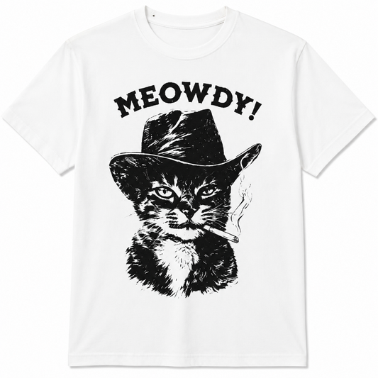 Meowdy Funny Cowboy