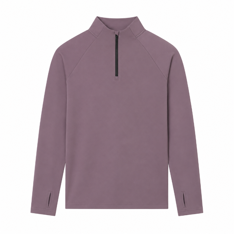 Mens Quarter Zip Long Sleeve Athletic