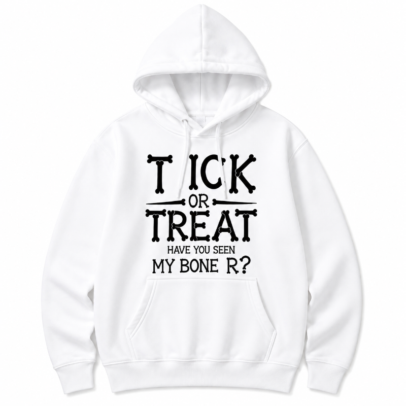 Tick or Treat Funny Halloween Graphic Hoodie
