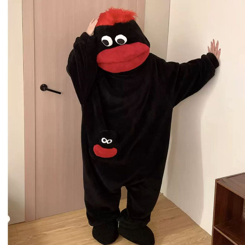 Funny Ugly‑Cute Big‑Mouth Monster Onesie