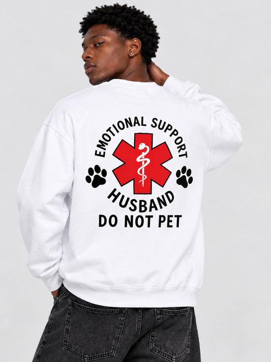 Emotional Support Husband Crewneck Sweatshirt