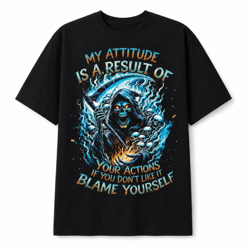 Men Cotton Grim Reaper Graphic