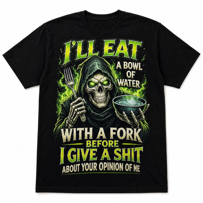 Mens Ill Eat A Bowl Of Water Grim Reaper