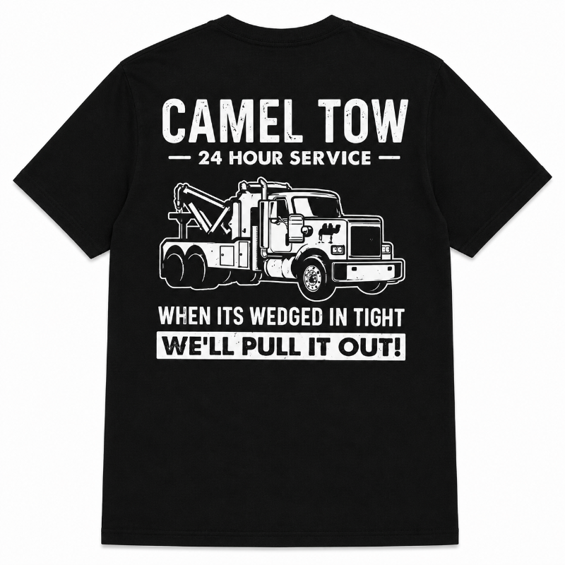 Camel Tow Funny Tow Truck Graphic