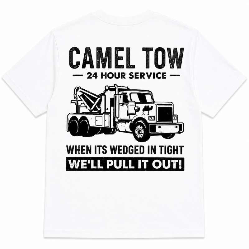 Camel Tow Funny Tow Truck Graphic