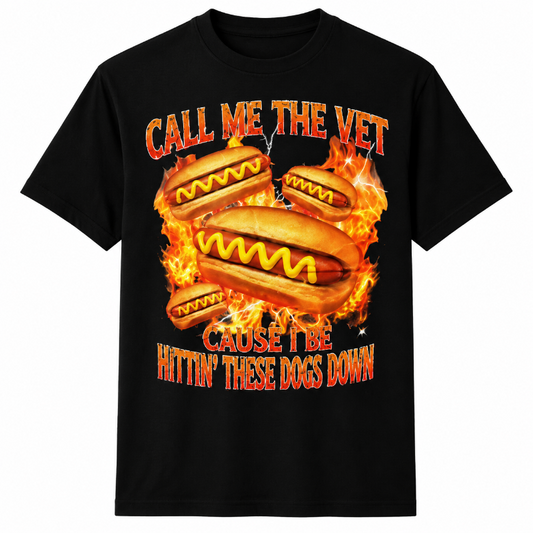 Call Me The Vet Funny Hot Dog