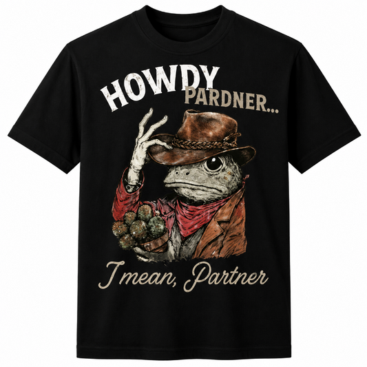 Howdy Pardner Cowboy Frog