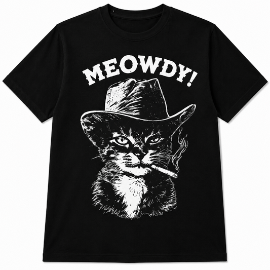 Meowdy Funny Cowboy