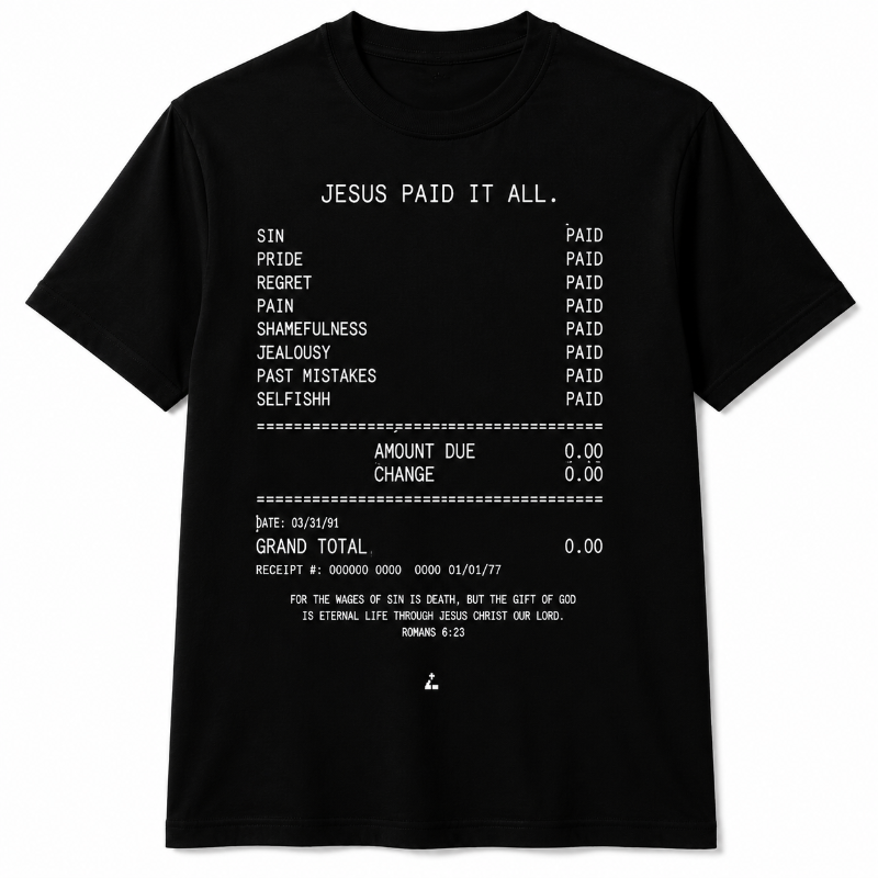 Jesus Paid It All Receipt