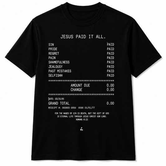 Jesus Paid It All Receipt