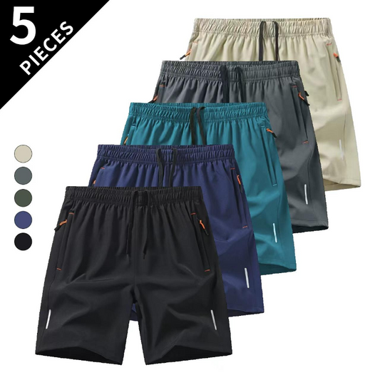 Men's 3/5 Pack SUPER Quick-Dry Athletic Shorts – Instant Dry, Ultra-Light & Breathable Performance Shorts