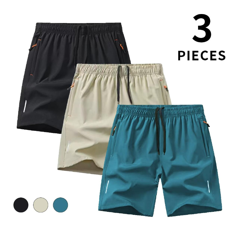 Men's 3/5 Pack SUPER Quick-Dry Athletic Shorts – Instant Dry, Ultra-Light & Breathable Performance Shorts