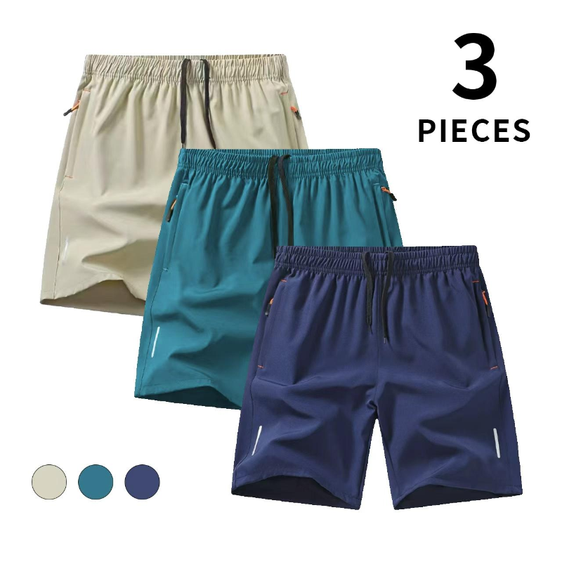 Men's 3/5 Pack SUPER Quick-Dry Athletic Shorts – Instant Dry, Ultra-Light & Breathable Performance Shorts