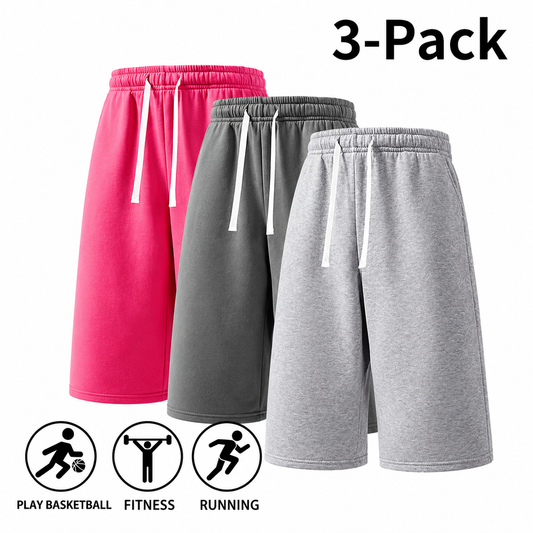 3-Pack Men's Sweat Shorts – Stay Cool, Dry & Comfortable All Day
