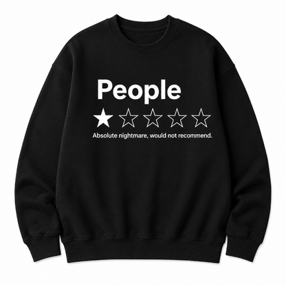 People One Star Review Graphic Sweatshirt