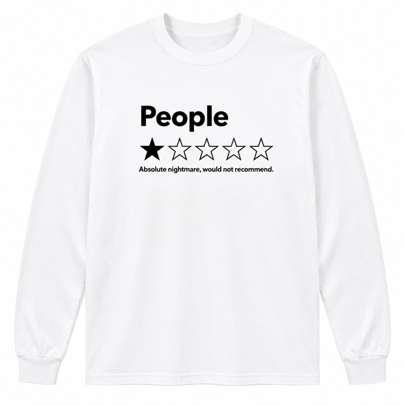 People One Star Review Graphic Sweatshirt