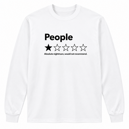 People One Star Review Graphic Sweatshirt