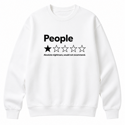 People One Star Review Graphic Sweatshirt