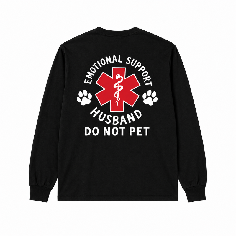 Emotional Support Husband Crewneck Sweatshirt