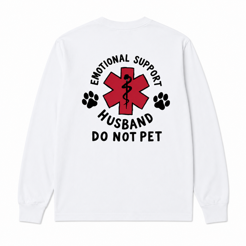 Emotional Support Husband Crewneck Sweatshirt