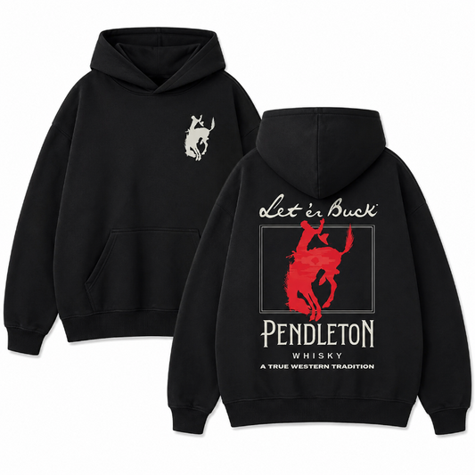 Western Cowboy Graphic Hoodie