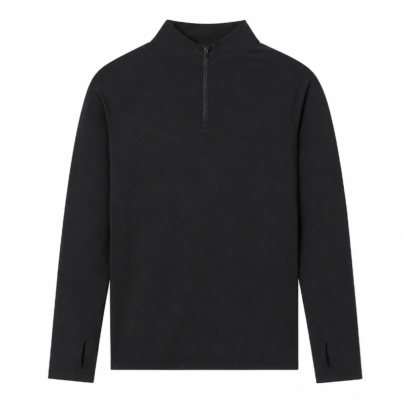Mens Quarter Zip Long Sleeve Athletic