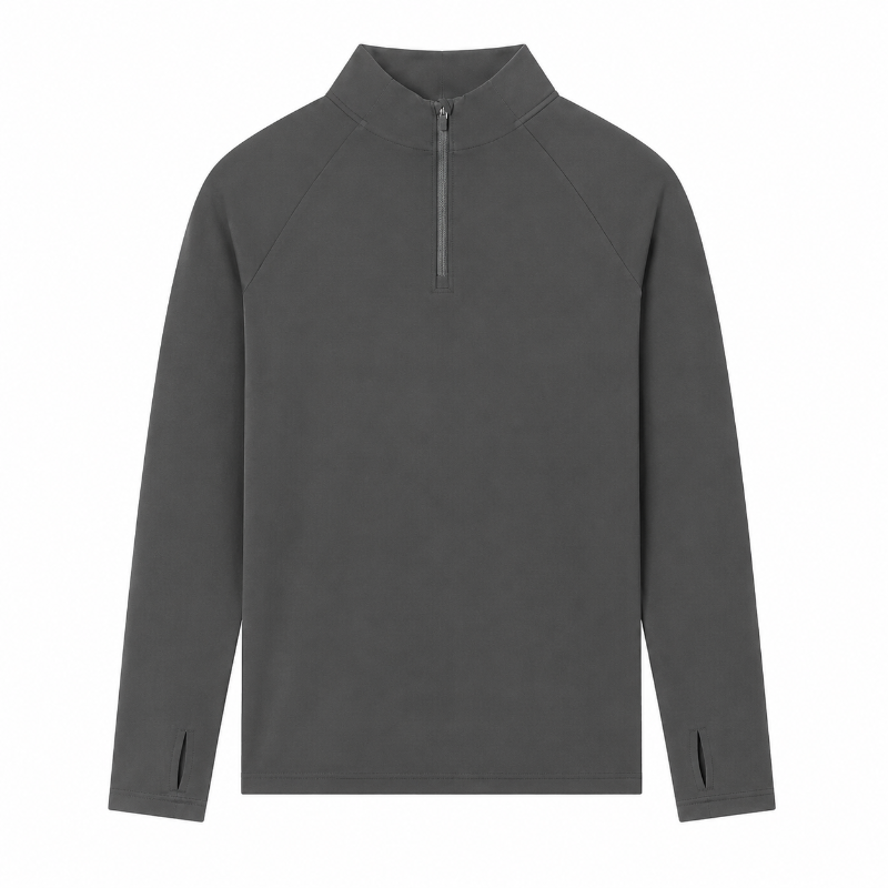 Mens Quarter Zip Long Sleeve Athletic