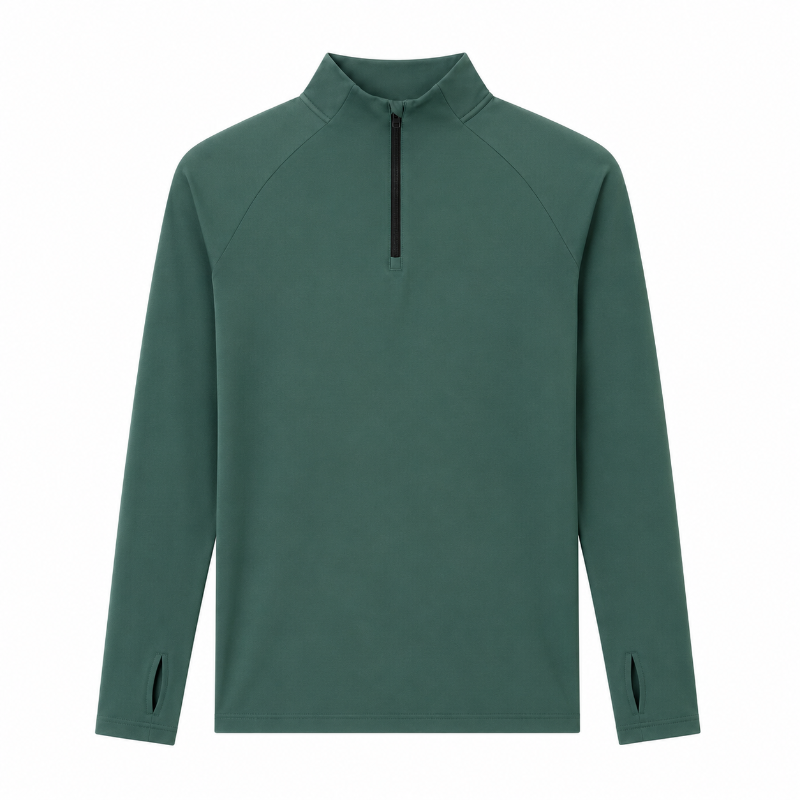 Mens Quarter Zip Long Sleeve Athletic
