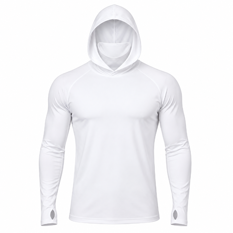 Men's Hooded Long Sleeve Athletic Shirt