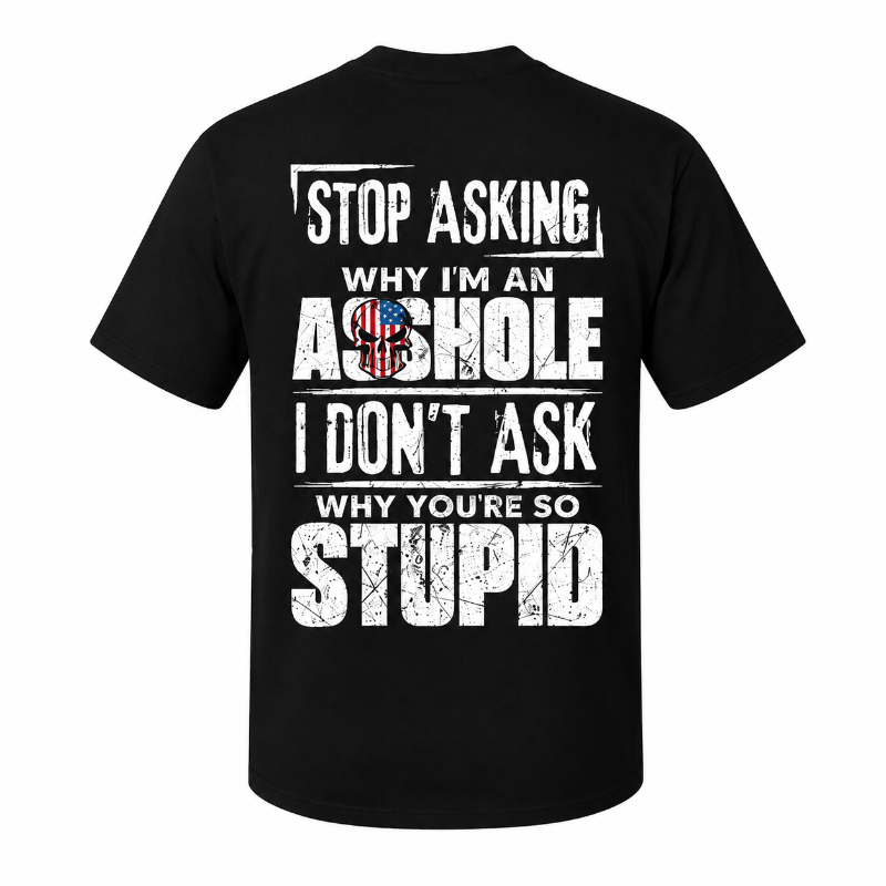 Stop Asking Graphic Washed