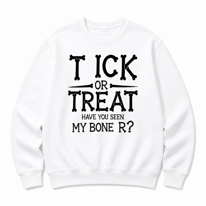 Tick or Treat Funny Halloween Graphic Hoodie