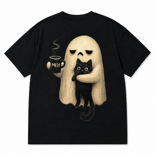 Ghost Cat Coffee Tee