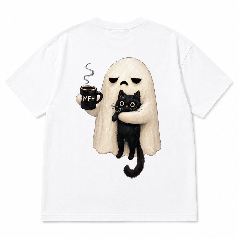 Ghost Cat Coffee Tee