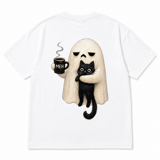 Ghost Cat Coffee Tee