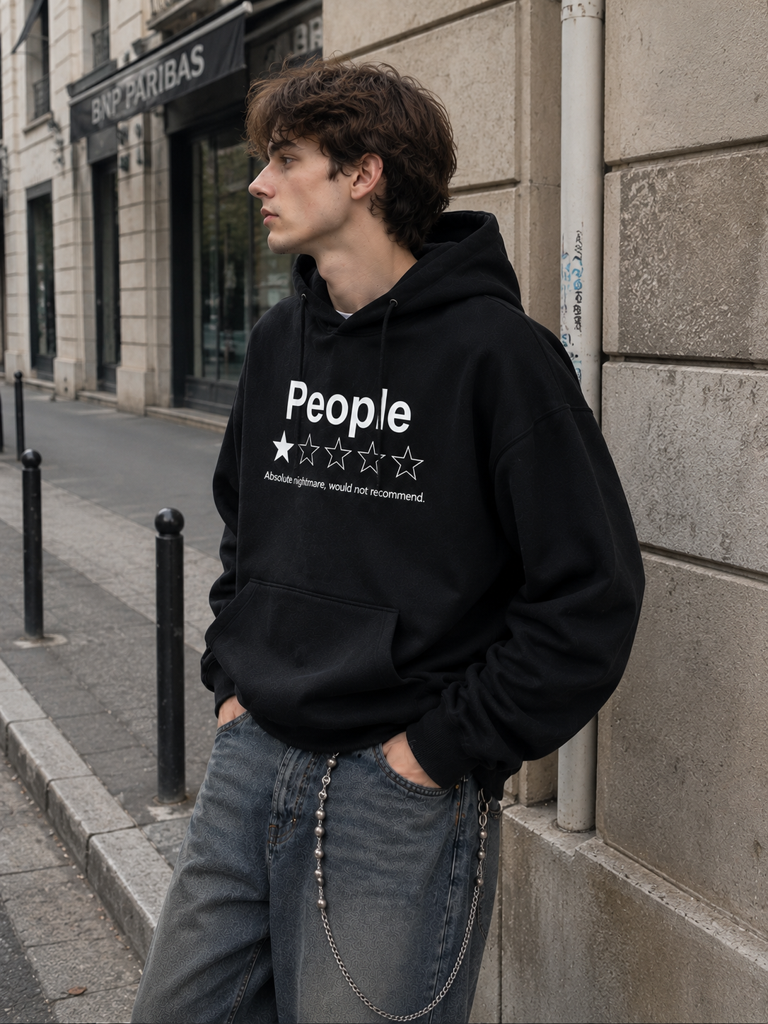 People One Star Review Graphic Sweatshirt