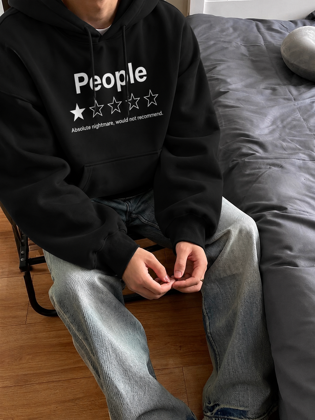 People One Star Review Graphic Sweatshirt