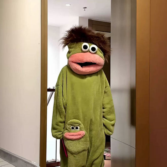 Funny Ugly‑Cute Big‑Mouth Monster Onesie
