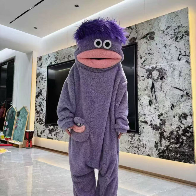 Funny Ugly‑Cute Big‑Mouth Monster Onesie