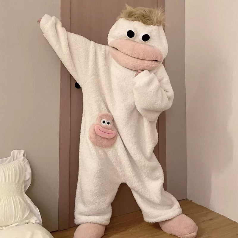Funny Ugly‑Cute Big‑Mouth Monster Onesie