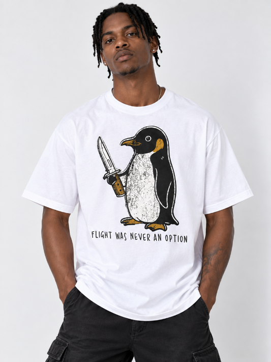 Flight Was Never an Option Penguin Tee