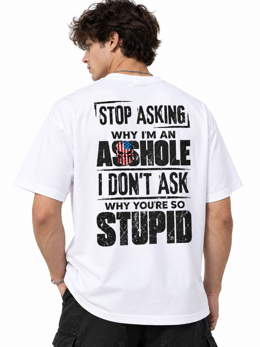 Stop Asking Graphic Washed