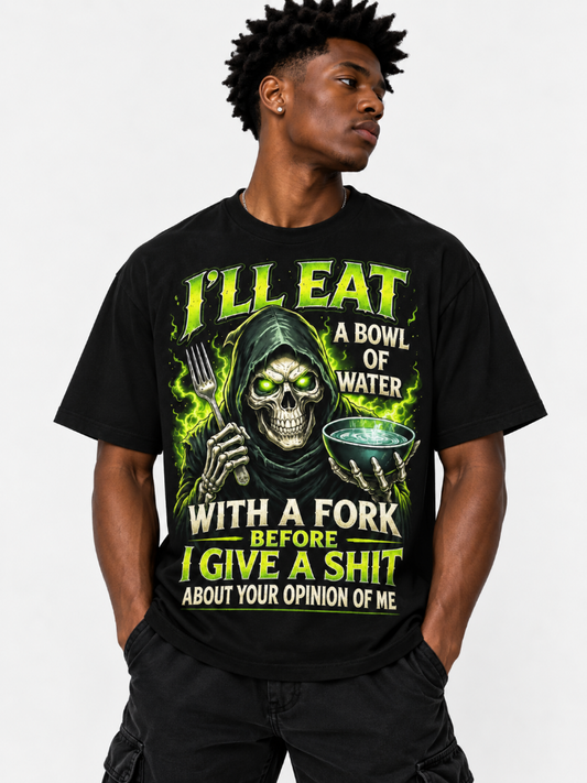 Mens Ill Eat A Bowl Of Water Grim Reaper