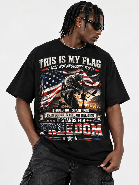 Mens American Flag Military