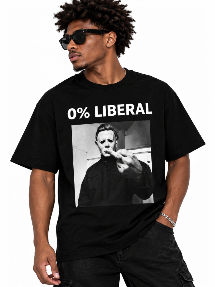 0% Liberal Funny Political Statement
