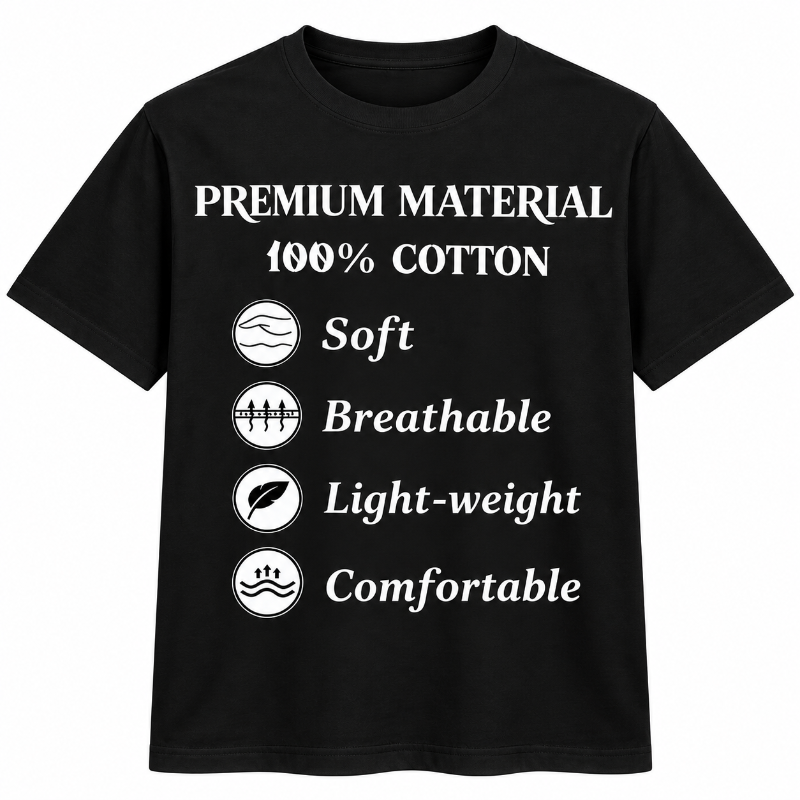 Premium Material 100% Cotton