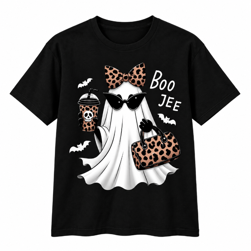 Boo Jee Leopard Ghost Halloween
