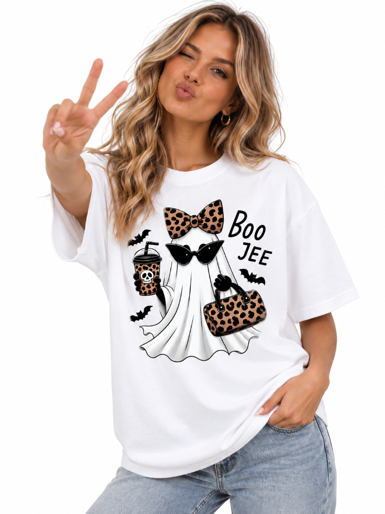 Boo Jee Leopard Ghost Halloween