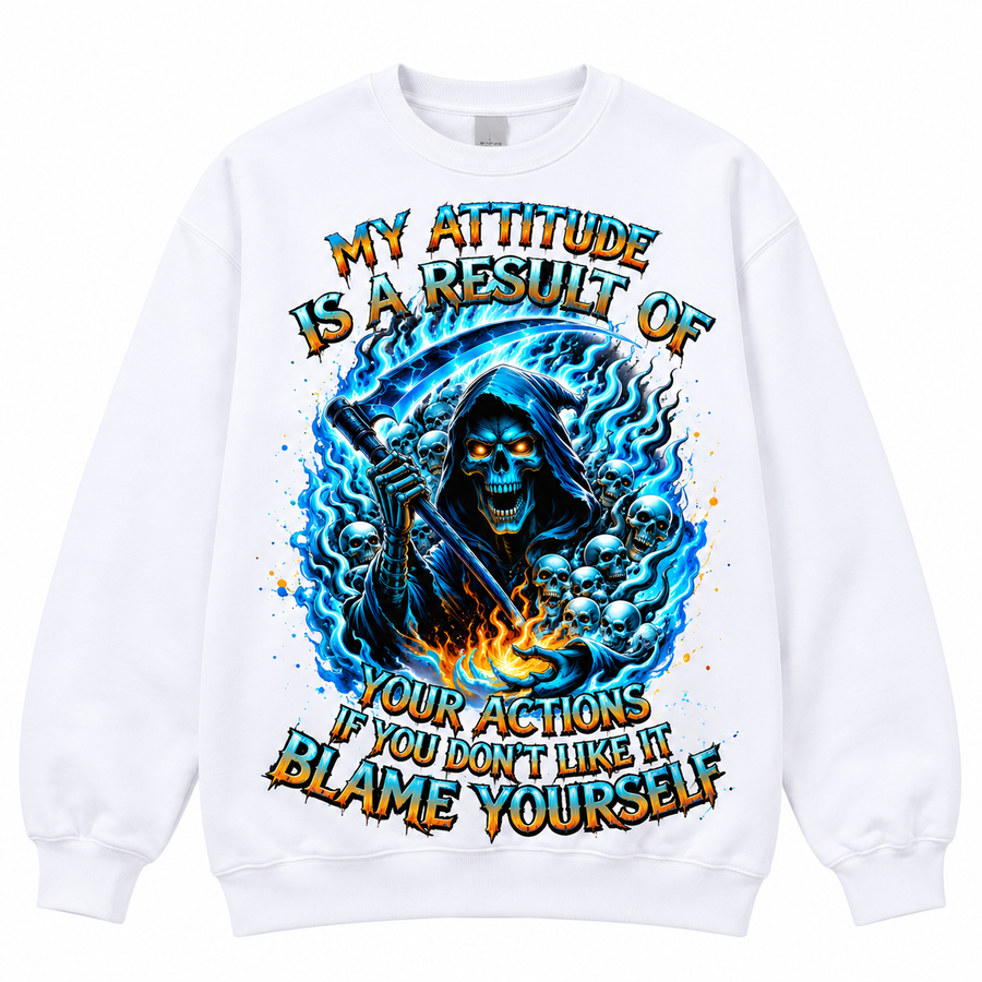 Men Cotton Grim Reaper Graphic