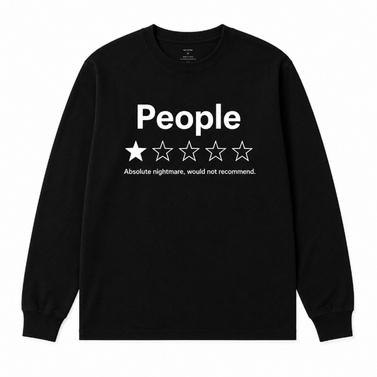 People One Star Review Graphic Sweatshirt